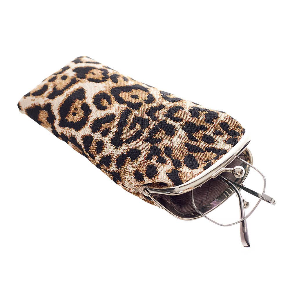 Leopard Luxe Glasses Pouch