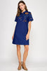 Embroidered Denim Mini Dress
