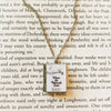 Book Locket Necklace - Where the Sidewalk Ends: Stainless Steel