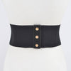 Multi Buckles Elastic Belt: Cobalt