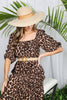 Leopard Tiered Midi Dress