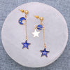 Gold Cosmic  Post Earrings