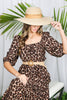 Leopard Tiered Midi Dress