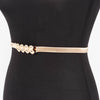 Metal Multi Heart Buckle Belt: Silver