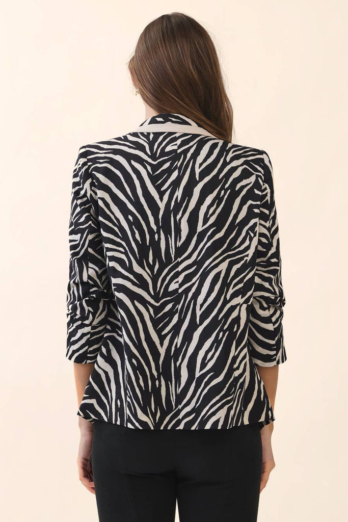 Zebra Printed Blazer