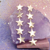 Gold Stars Linear Post Earrings