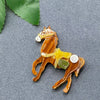 Horse Of Course Acrylic Brooch