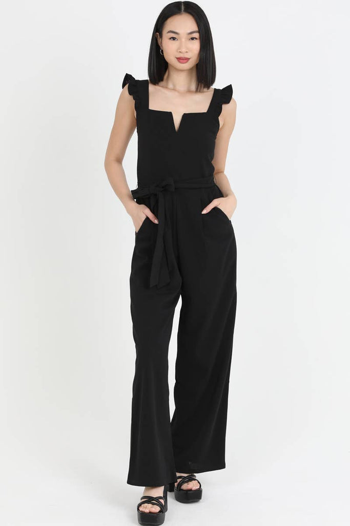 Top Notch Jumpsuit: Black