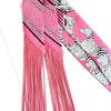 Fringe Twilly Scarf Hot Pink