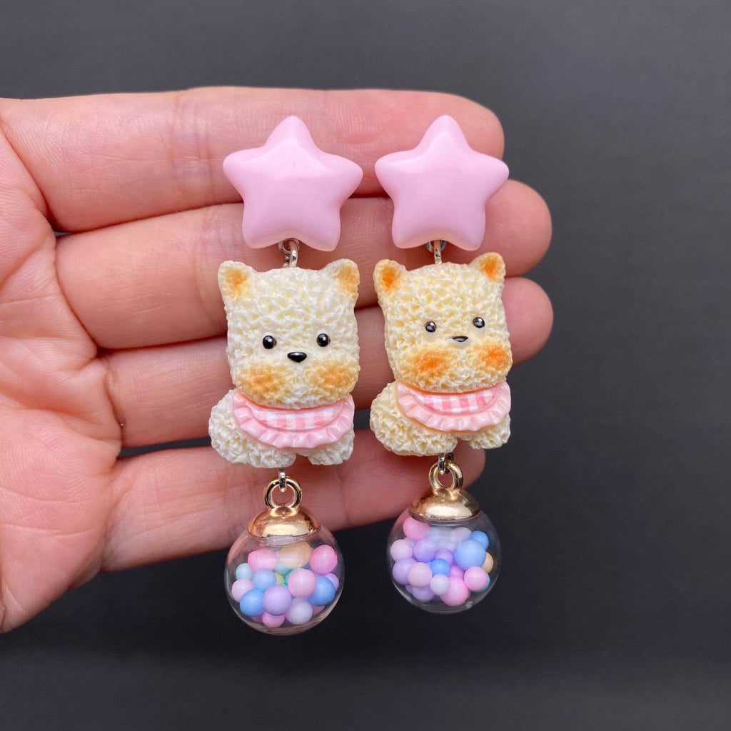 Candy Dog Star Earrings