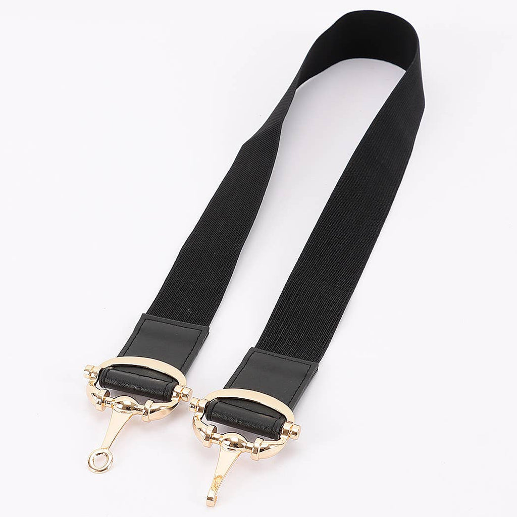 Horse Bit Buckle Stretch Belt