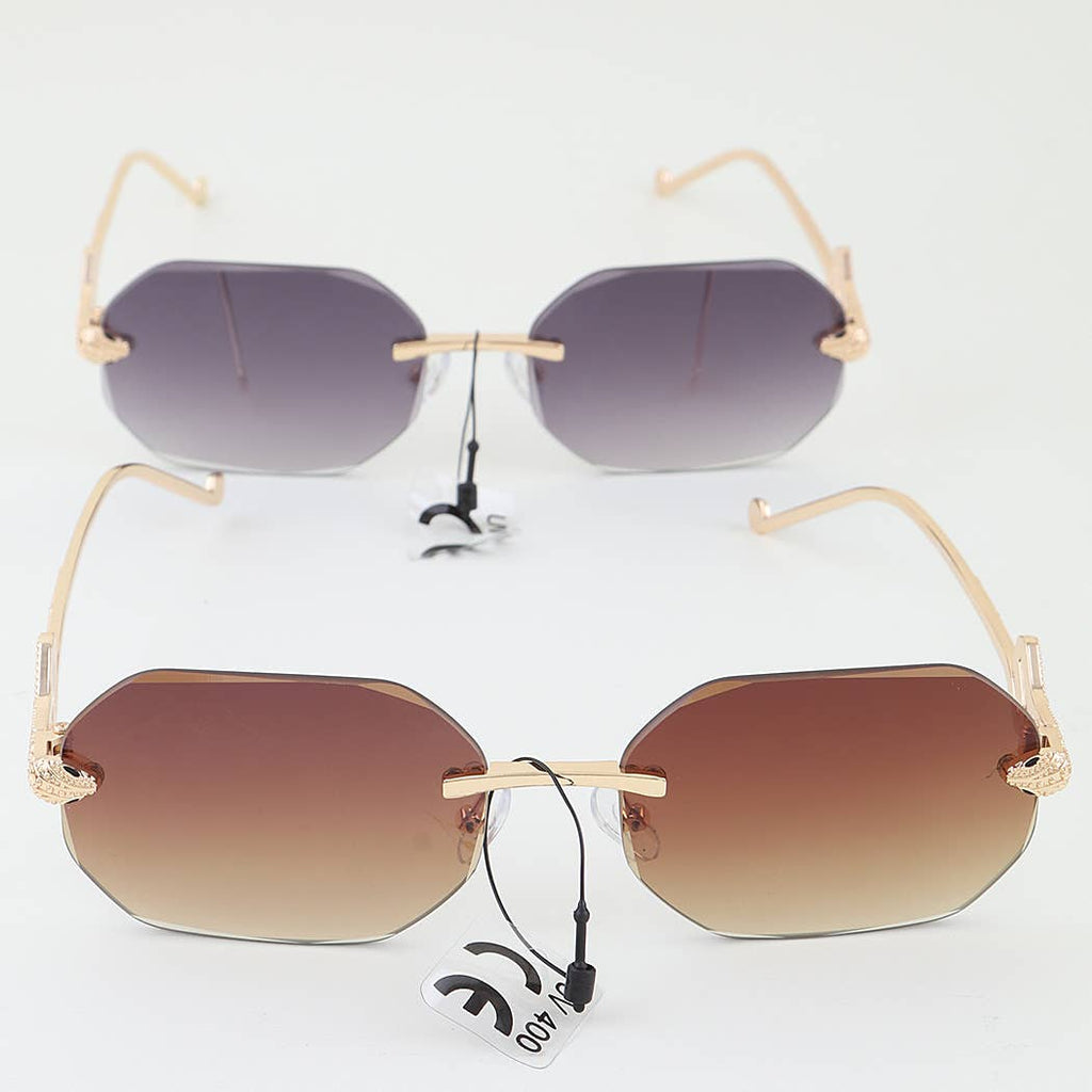 Snake Frame Gradient Sunglasses