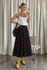 Cherry Flare Midi Skirt