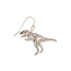 Silver Tyrannosaurus Rex Earrings