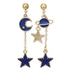 Gold Cosmic  Post Earrings