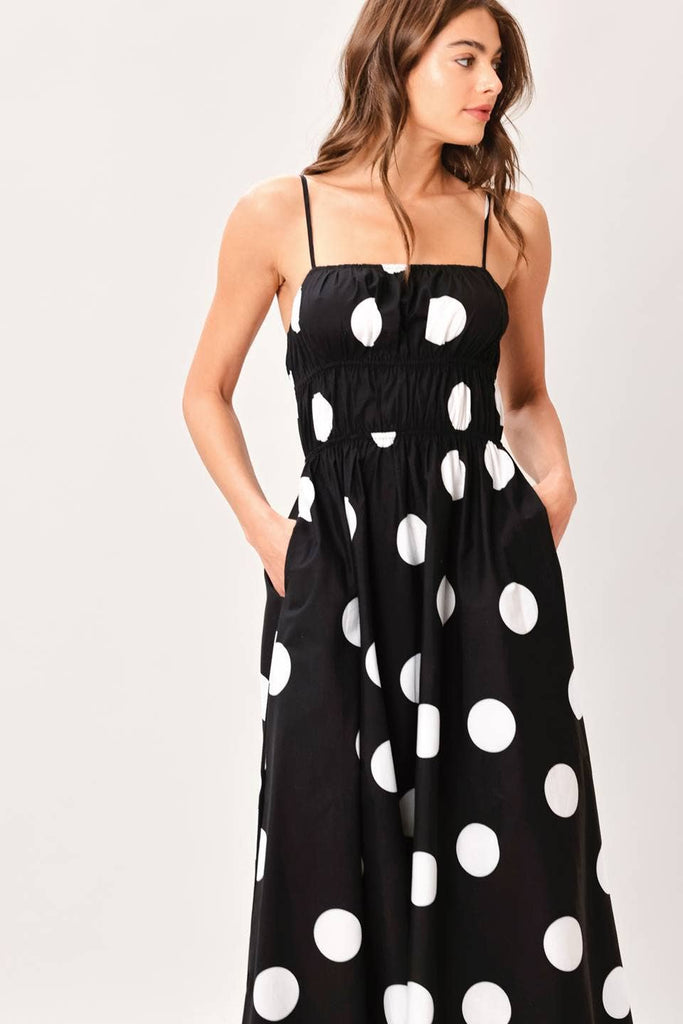 Lots Of Dots Cotton Midi Dress