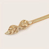 Metal Stretch Belt: Gold Fronds