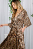Silky Leopard Kimono Dress