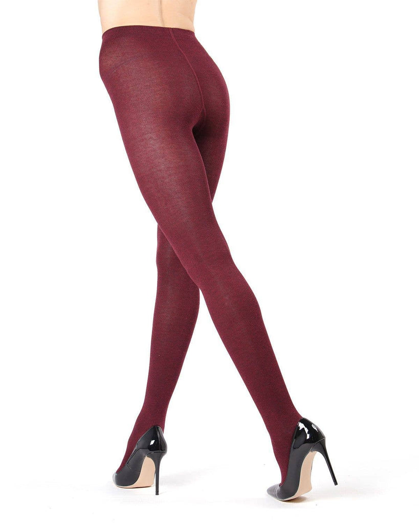 Brooklyn Sweater Tights: Brown Heather / L-XL