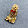 Glittery Golden Acrylic Brooch