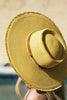 Wide Brim Sun Hat: DARK NATURAL