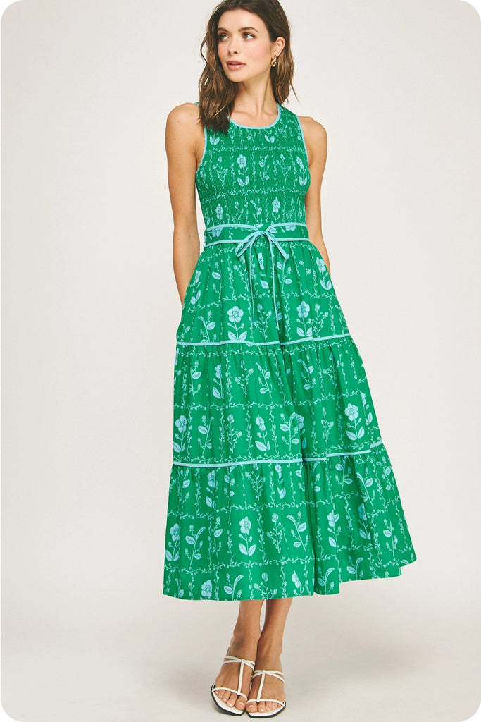 Dutch Floral Smocked Dress