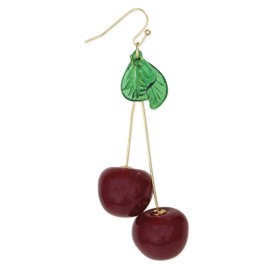 Black Cherry Dangle Earrings