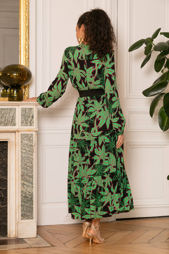 Electric Jungle Maxi Dress