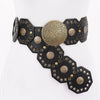 Western Vintage Belt: Black/Brass