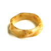 Acrylic Wave Bangle: Cream N Honey