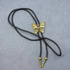 Butterfly Leather Poirot Rope Necklace