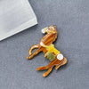 Horse Of Course Acrylic Brooch