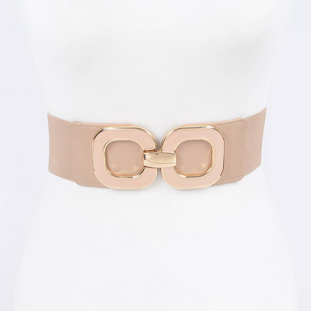 Sixties Style Stretch Belt: Hot Pink