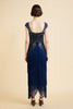 Marchesa Midnight Blue Beaded Dress