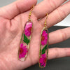 Pressed Dried FlowerDangle Earrings
