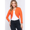 Scallop Edge Bolero: Orange
