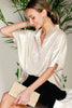 Metallic Champagne Blouse