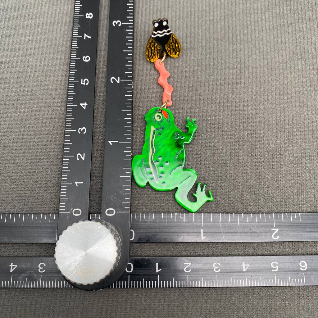 Hungry Frogs Acrylic Earrings