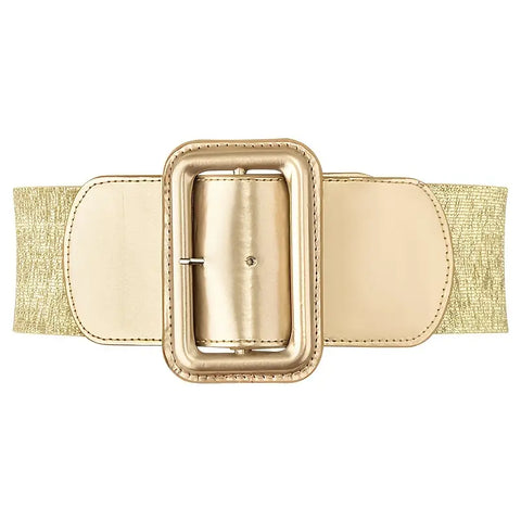 Double Heart Elastic Belt: Blue