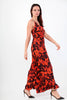 Coral Floral Flowy Jumpsuit