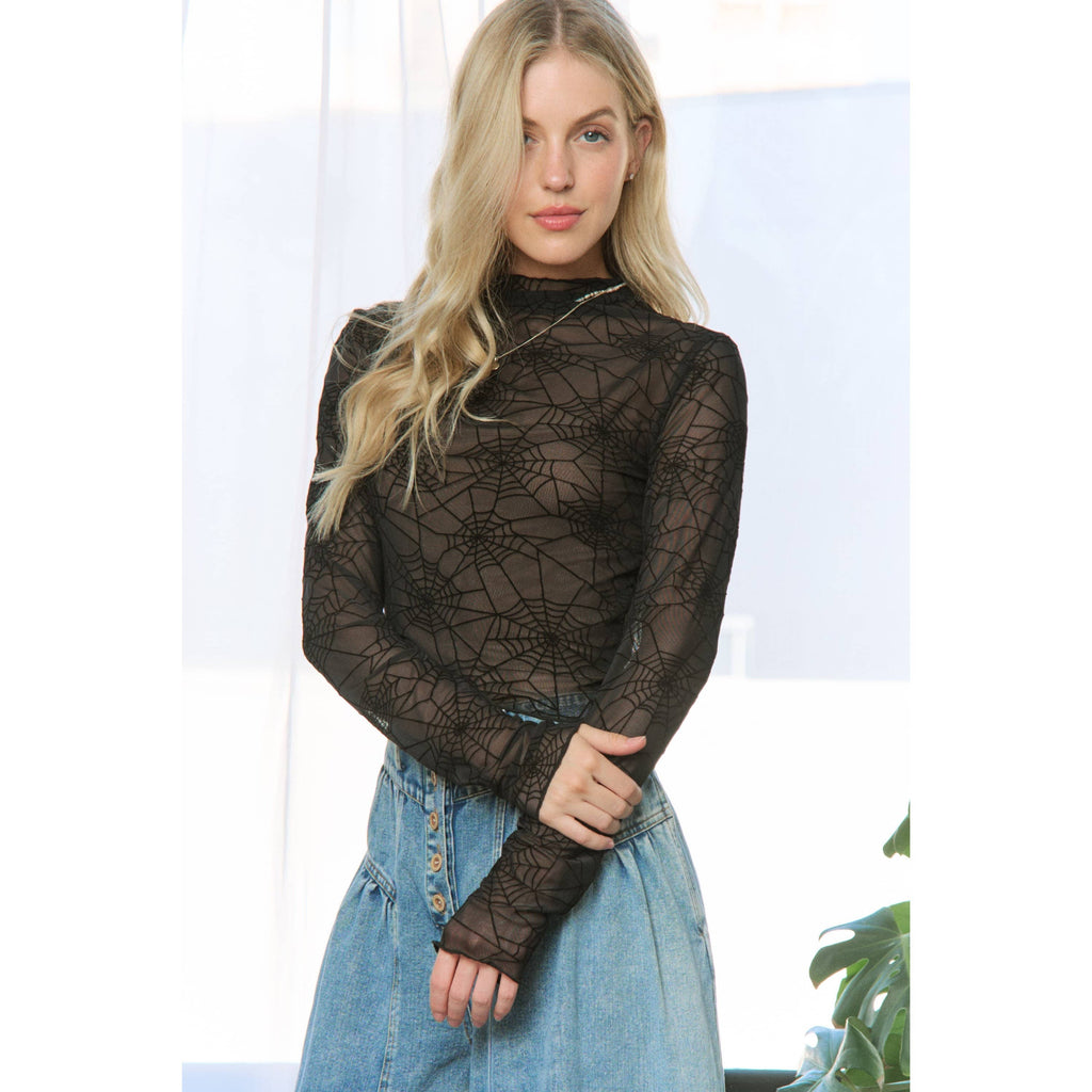 Spider Mesh Sheep Layering Top
