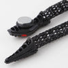 Jeweled Snake Coil Necklace: Black