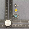 Vintage Heart Charm Dangle Earrings