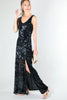 Stretch Sequin Maxi Dress