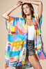 Coastal Pop Viscose Kimono
