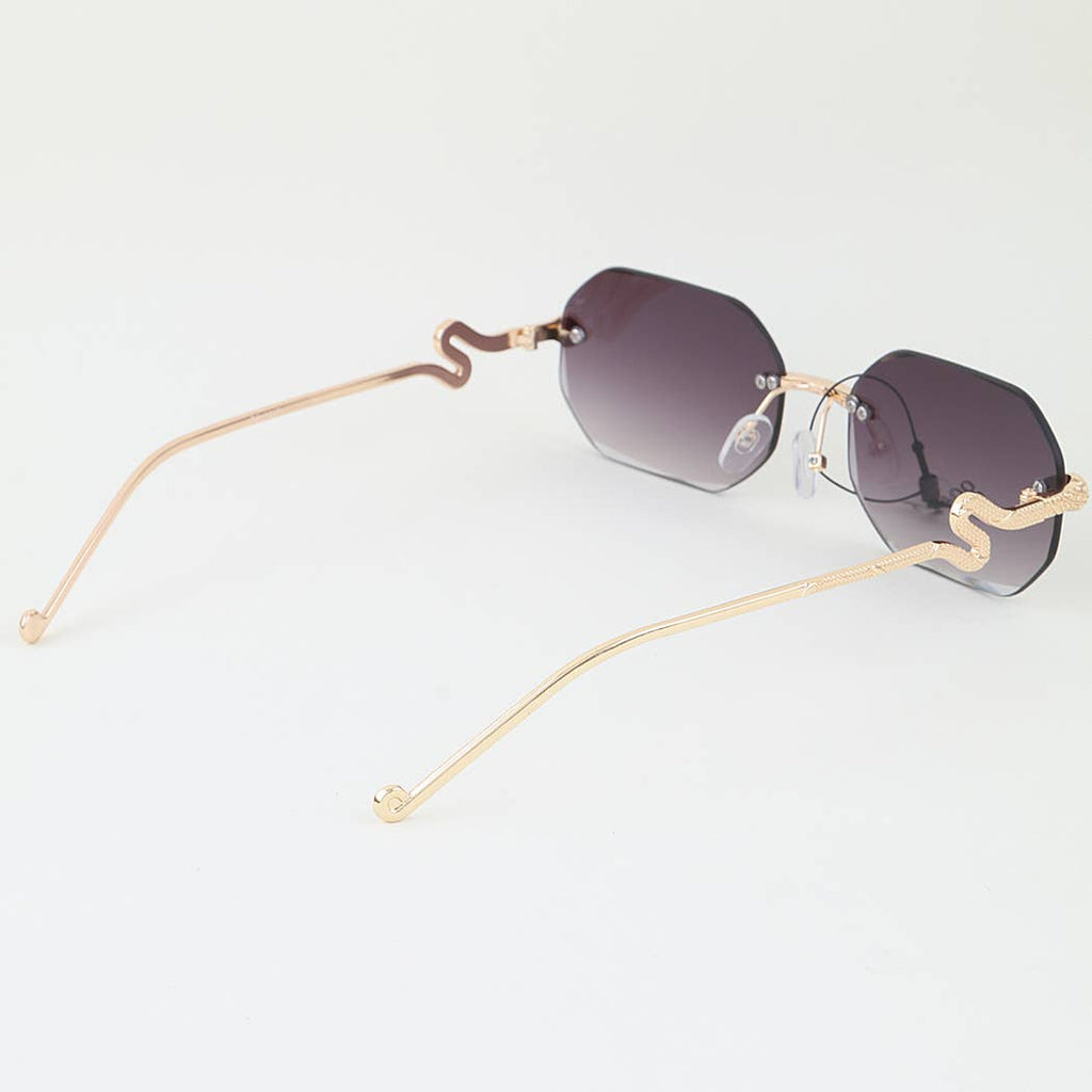 Snake Frame Gradient Sunglasses