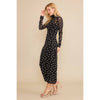 Polka Dot Mesh Wiggle Maxi w/ Slip
