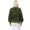 Leopard Open Front Cardigan: Magenta