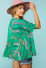 Geo Rainbow Babydoll Top