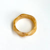 Acrylic Wave Bangle: Cream N Honey